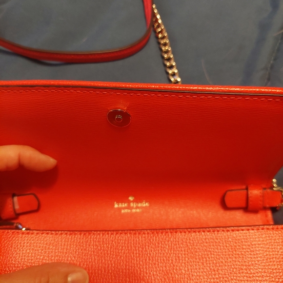 Kate Spade pink houndstooth crossbody/clutch wallet NWT - Picture 6 of 8